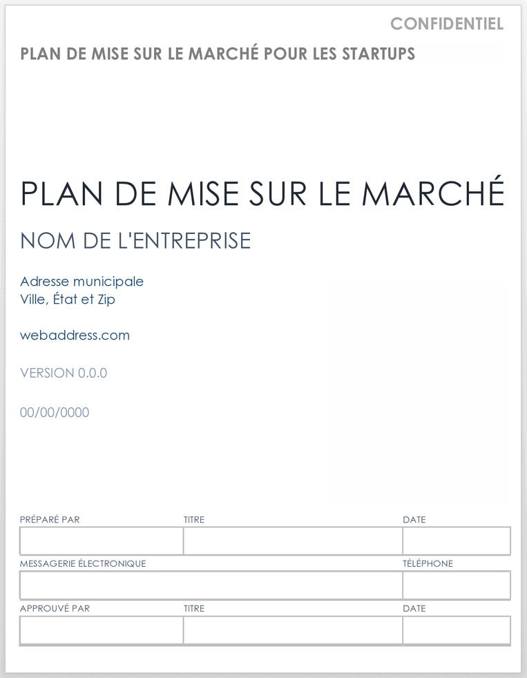 Aller au plan de marché pour les startups