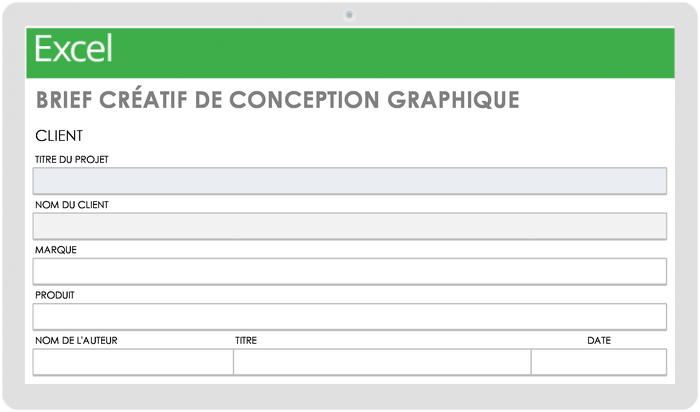 Brief créatif de conception graphique