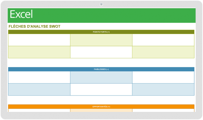 Flèches d'analyse SWOT-V1